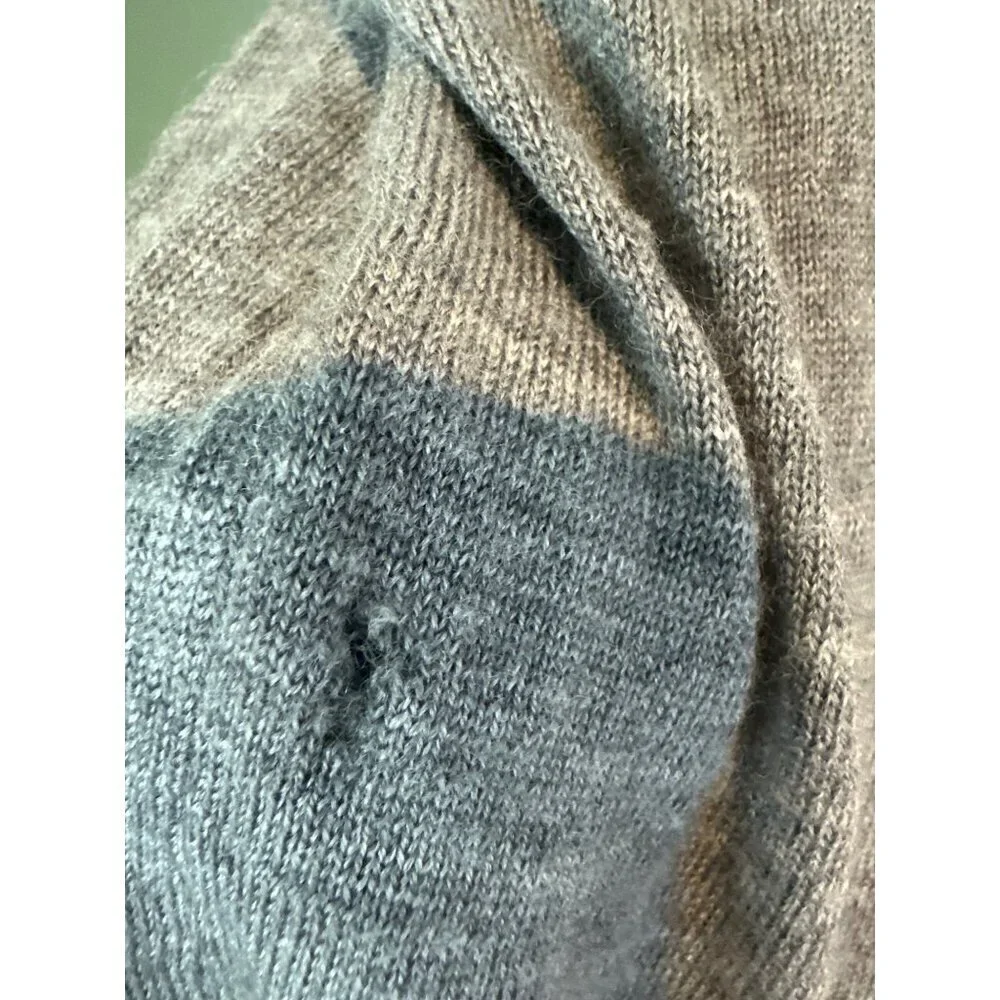 Banana Republic Men’s Merino Wool Sweater Gray Medium Crewneck Pullover Knit